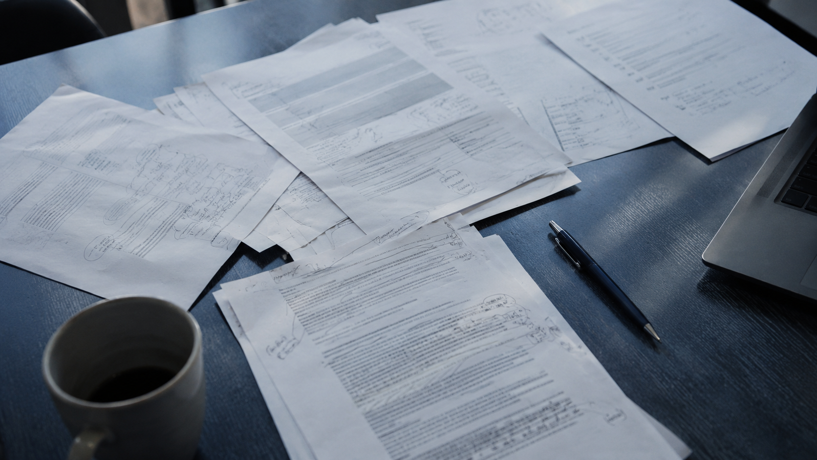Documentos de un programa de compliance sobre la mesa de un despacho de abogados en A Coruña